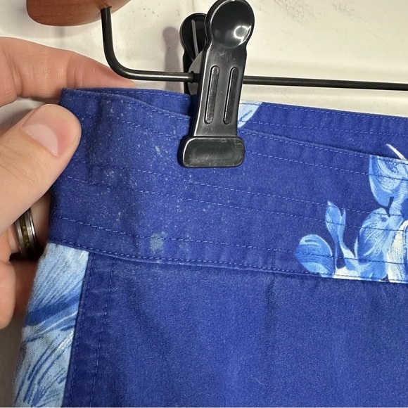 Vintage Polo Ralph Lauren Blue Floral Hawaiian Board Shorts - Picture 6 of 12